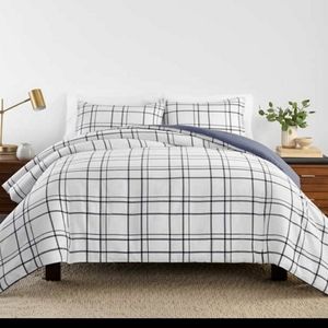 Thomasville Relaxed Comforter Set, Blue Plaid